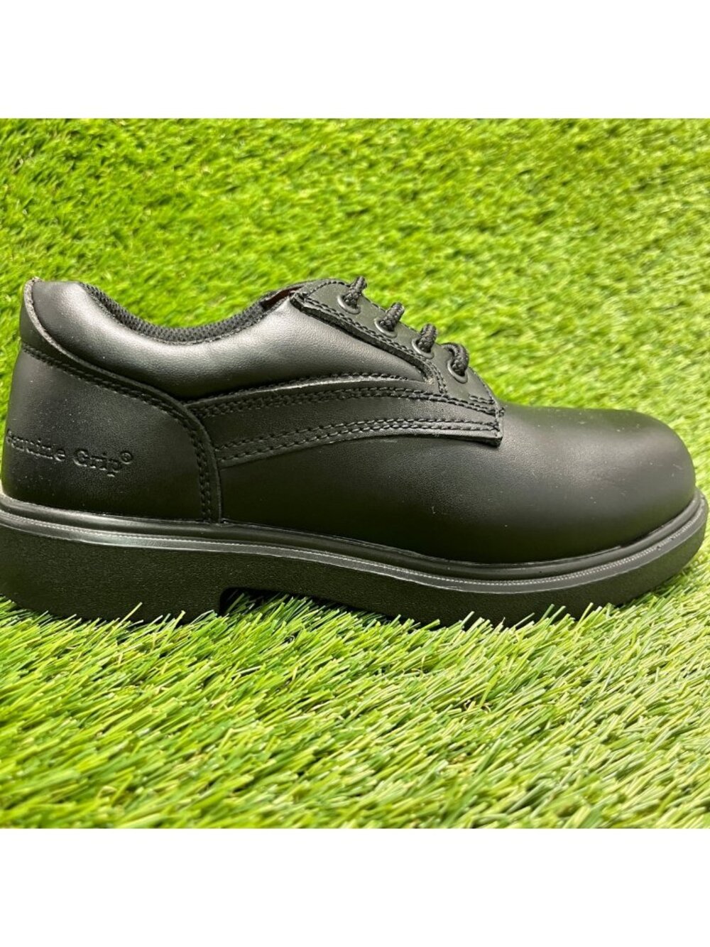 Genuine Grip 720 SR Womens Size 5.5 Black Leather Casual Lace Up Oxford Shoes